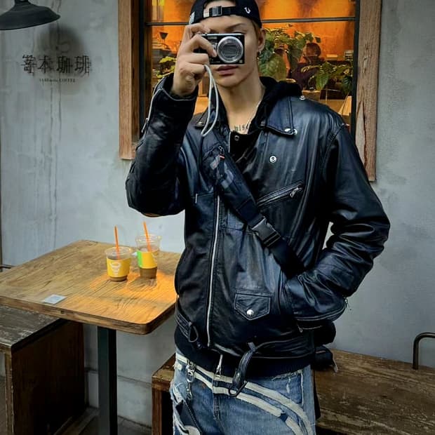 일본빈티지 리워크 라이더자켓XL/앤더슨벨/베이컨트아카이브/레이서월드와이드