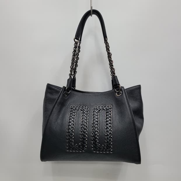 DAKS 닥스 DD로고 가죽 체인 숄더백 토트백 / 블랙
