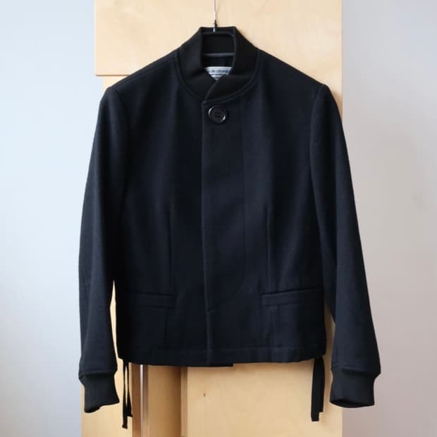 꼼데가르송 빅버튼 울자켓