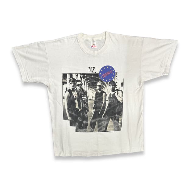 1993' U2 Zooropa 투어 티셔츠 XL