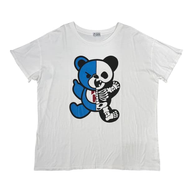 히스테릭 글래머 해골 퍽베어 오버핏 반팔 티셔츠