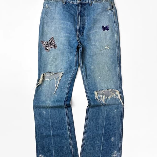 니들스 어소티드 패치워크 부츠컷데님