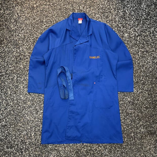 70s 아돌프 라퐁 빈티지 프렌치 워크 코트 (2XL) 