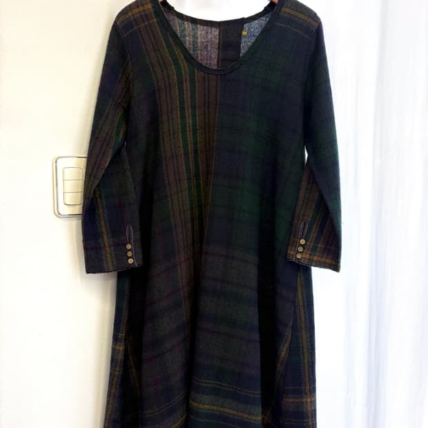 PAL'LAS PALACE 울 체크 페어리 원피스 JPN