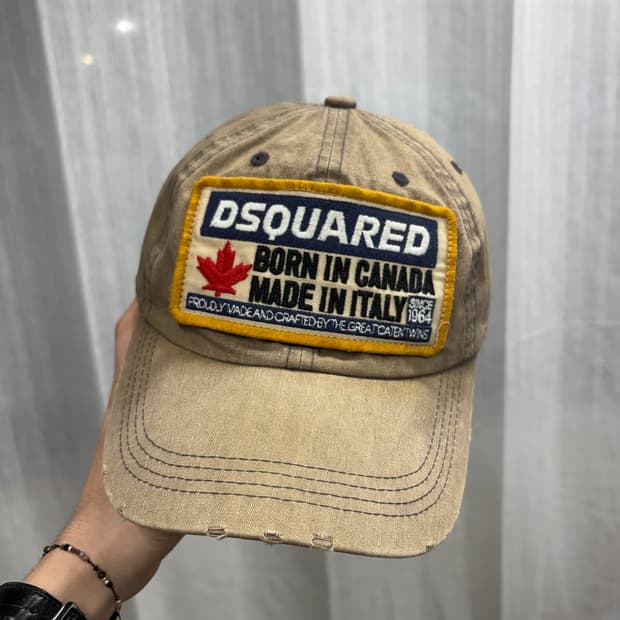 디스퀘어드 빈티지 패치 볼캡 모자 DSQUARED for USAonly 