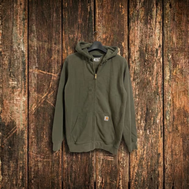 칼하트 후드 집업 카키 새상품급