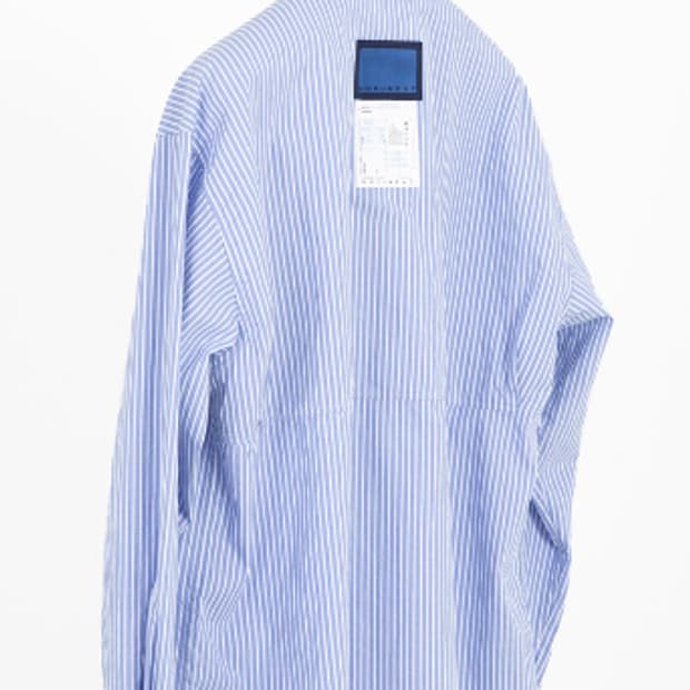 도큐먼트 백로고(BACK LOGO OXFORD SHIRT_STRIPED)