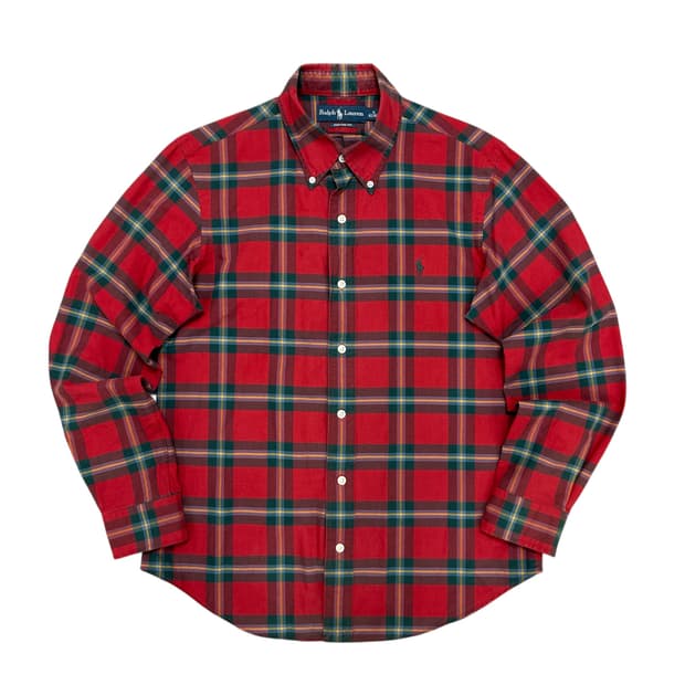 폴로 크리스마스 체크셔츠(M)