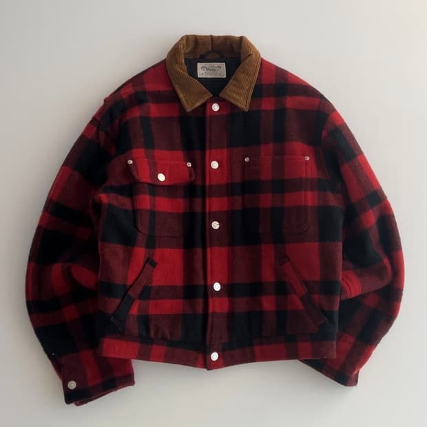 폴로 랄프로렌 버팔로 체크 울 자켓 L