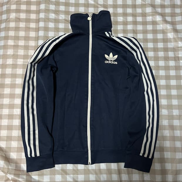 아디다스 유로파 져지 네이비 90 집업 트랙탑 삼선 Y2K