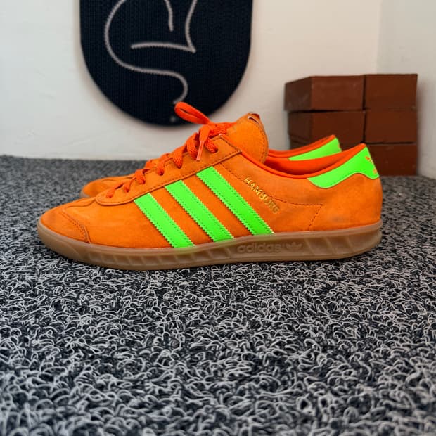 아디다스 함부르크 오렌지/네온 그린