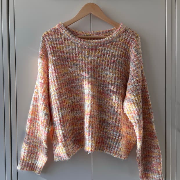 GU 솜사탕 무지개 니트 