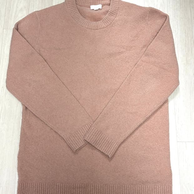 COS 핑크 울 니트 M