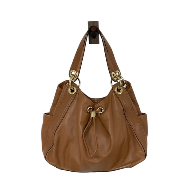 Michel kors 카멜 가죽 숄더백