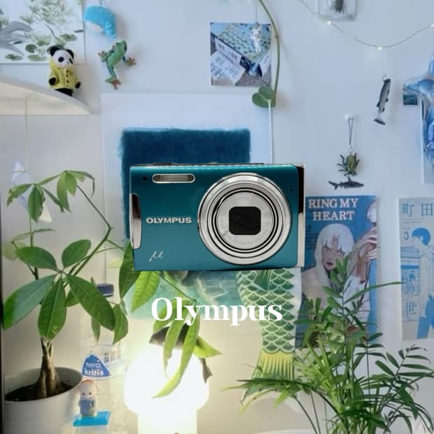 올림푸스 뮤 1060 그린 빈티지디카 디지털카메라
