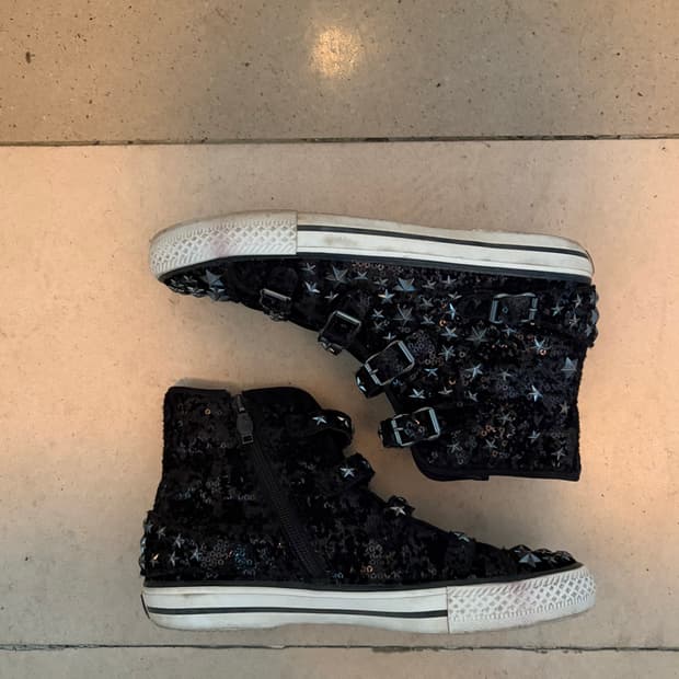 아쉬 스터드 벨크로 하이탑