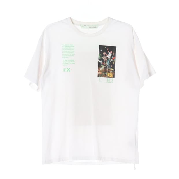 오프화이트 반팔 티 XXL