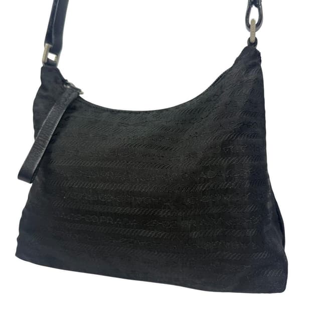 프라다 블랙 y2k 호보백