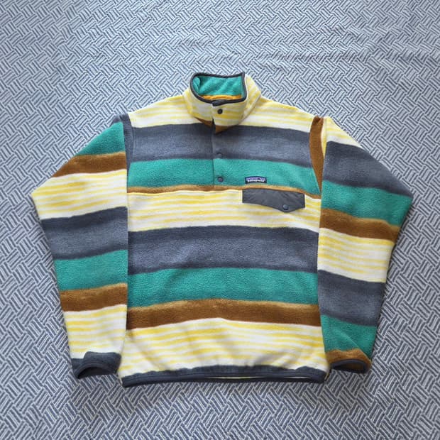 (S)파타고니아 자메이카패턴 신칠라 플리스