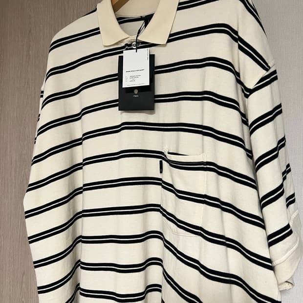 새상품,3사이즈) 25ss 모이프 WIDE POLO H/S SHIRT