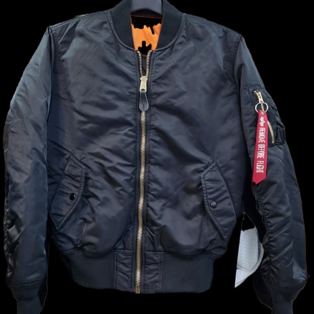 알파인더스트리 MA-1 블랙 S사이즈