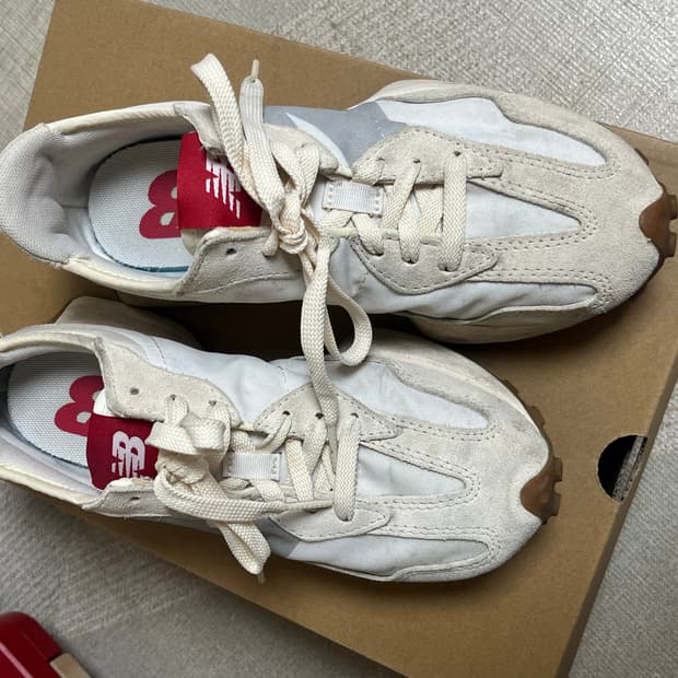 뉴발란스 327 크림 운동화 235