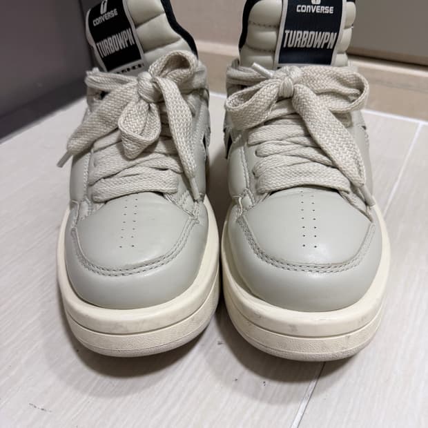 릭오웬스 컨버스x터보웨폰 로우 펠리칸