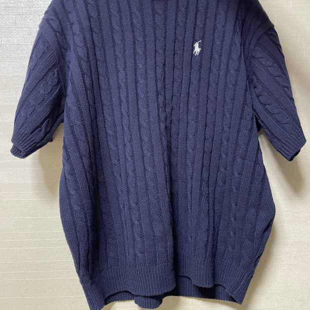 폴로 랄프로렌 케이블 니트 반팔  L