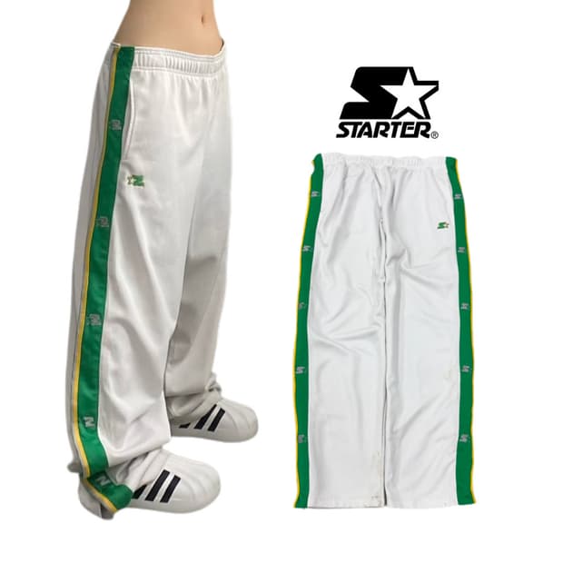 스타터 90s 흰초 올드스쿨 사이드버튼 와이드 트랙팬프