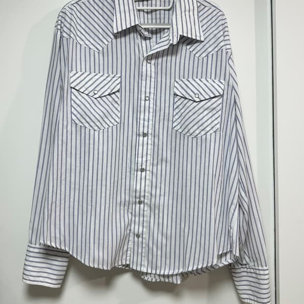 스트라이프 웨스턴 남방 긴팔 셔츠