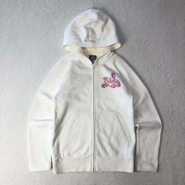 나이키 화이트 후드집업