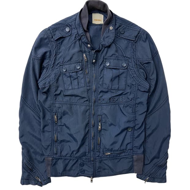 디젤 나일론 바이커 자켓