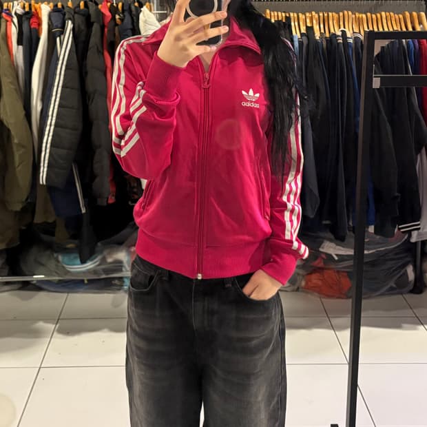 아디다스 파어버드 핫핑크 실버 우먼스 져지