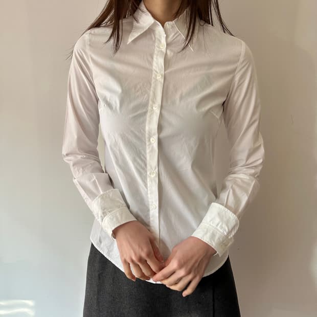 미우미우 miu miu 소매 디테일 셔츠