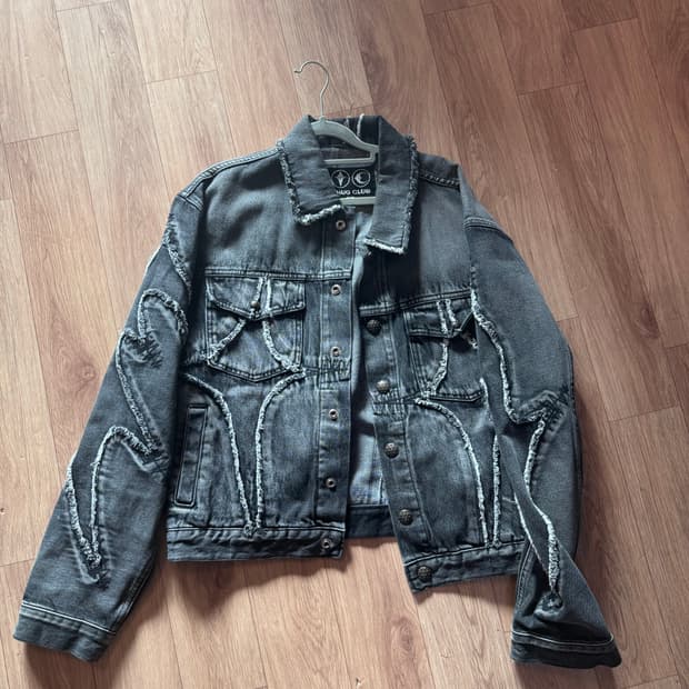 떠그클럽 트라이벌 흑청 자켓 