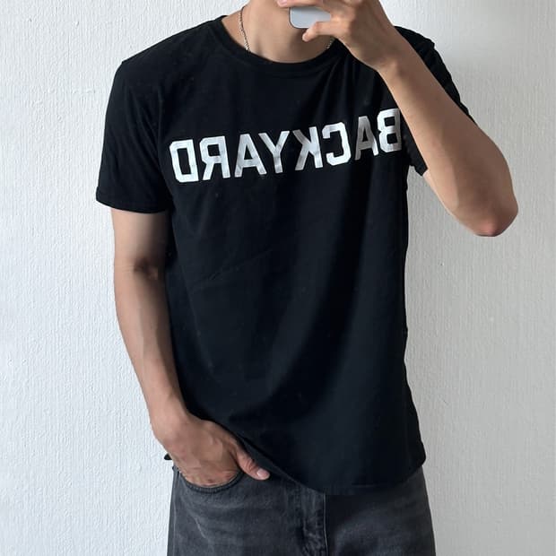Gildan 슬리먼 백야드 티셔츠