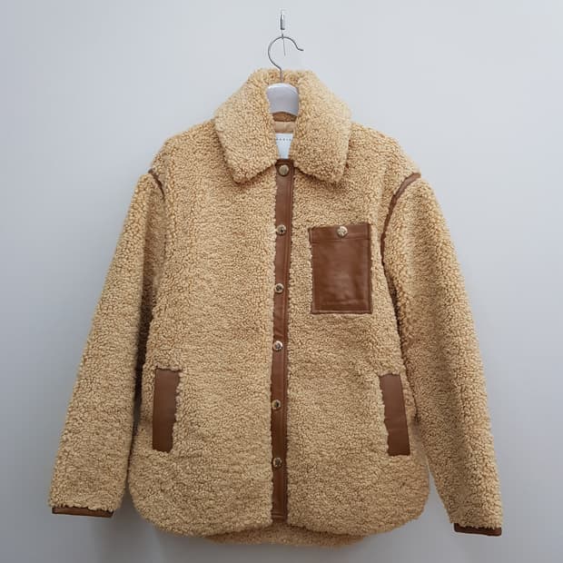 산드로 SANDRO 시어링 무스탕 자켓 0사이즈