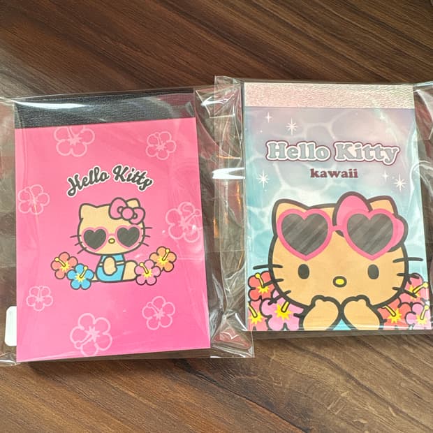 태닝키티 메모지 +머리끈