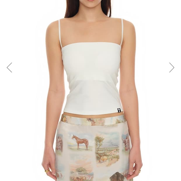 (새상품)투머치택스/BASIC TUBE TOP (WHITE)