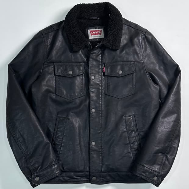 리바이스 페이크레더 트러커 자켓  