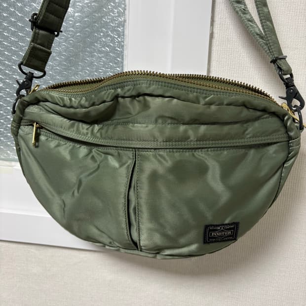 요시다포터 탱커 숄더백 세이지그린