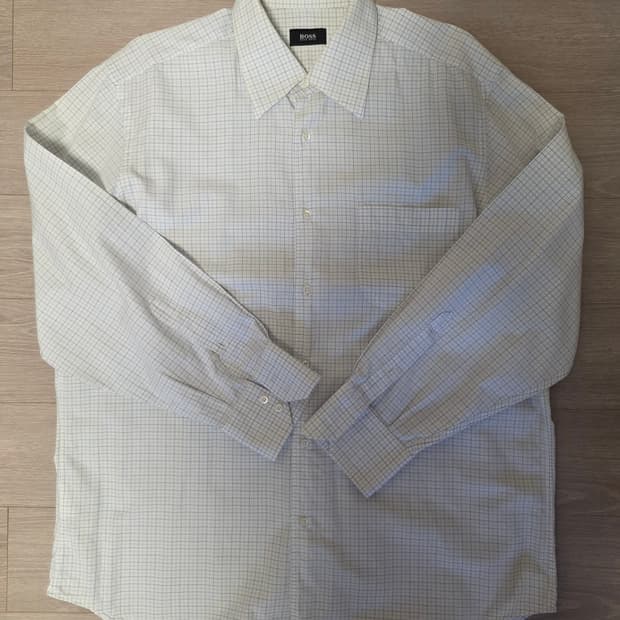 HUGO BOSS Grid Pattern 셔츠 XL(US 43)