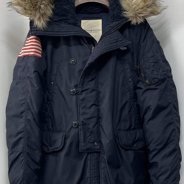 폴로 랄프로렌 N3B 플래그 스노클 필드 다운 파카 자켓