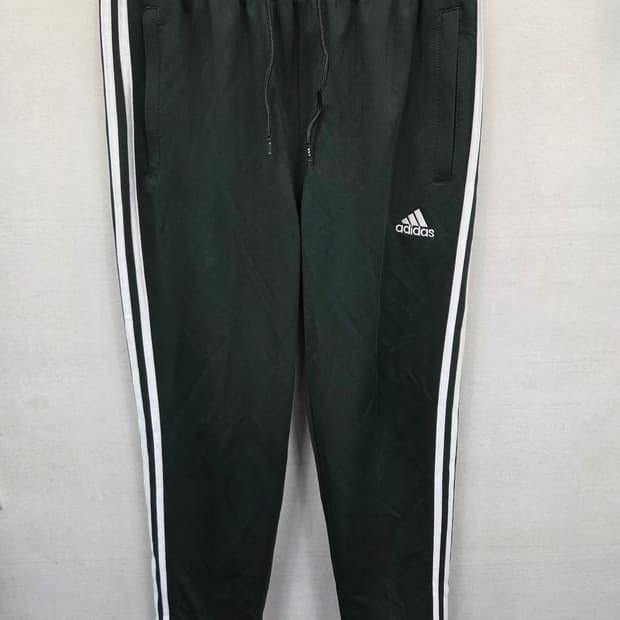 아디다스 딥카키 삼선 트랙팬츠 xl