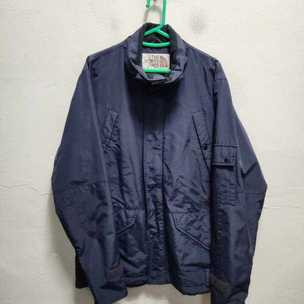 노스페이스 화이트라벨 네이비 바람막이 