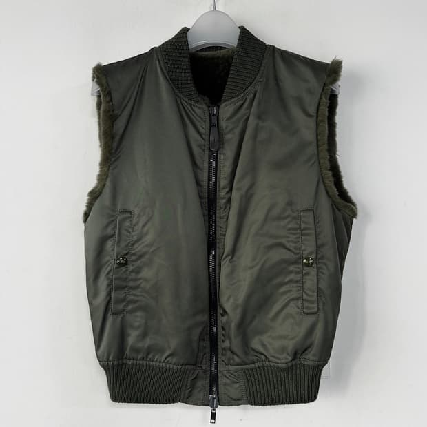 AS65 리버시블 밍크 퍼 패딩 베스트