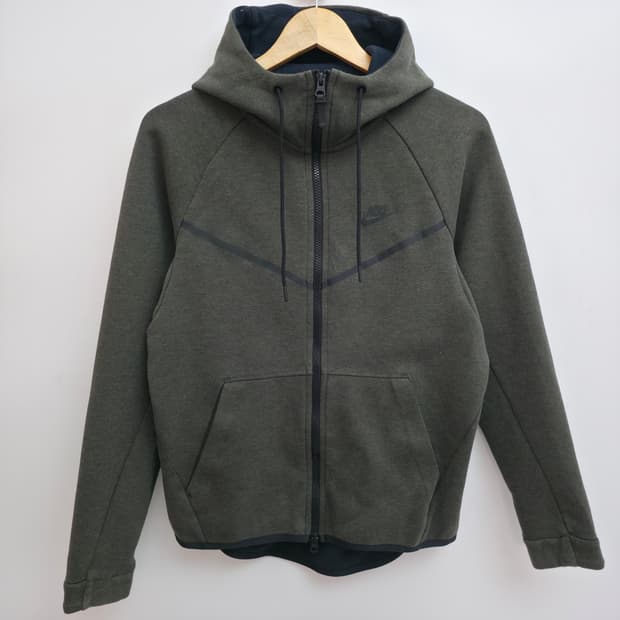 [M) 나이키 테크 플리스 후드집업 카키