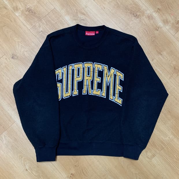 슈프림 인사이드아웃 크루넥 블랙M