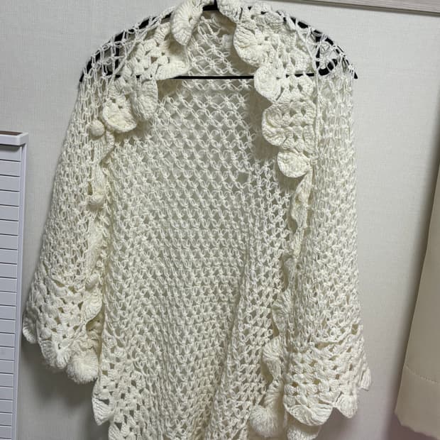 빈티지 화이트 케이프