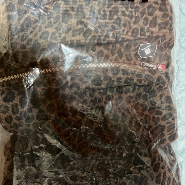 슈프림 레오파드 후드집업